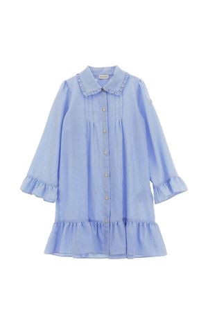 Abito in viscosa con colletto a volant MONCLER KIDS | L19542G00005599G1F70